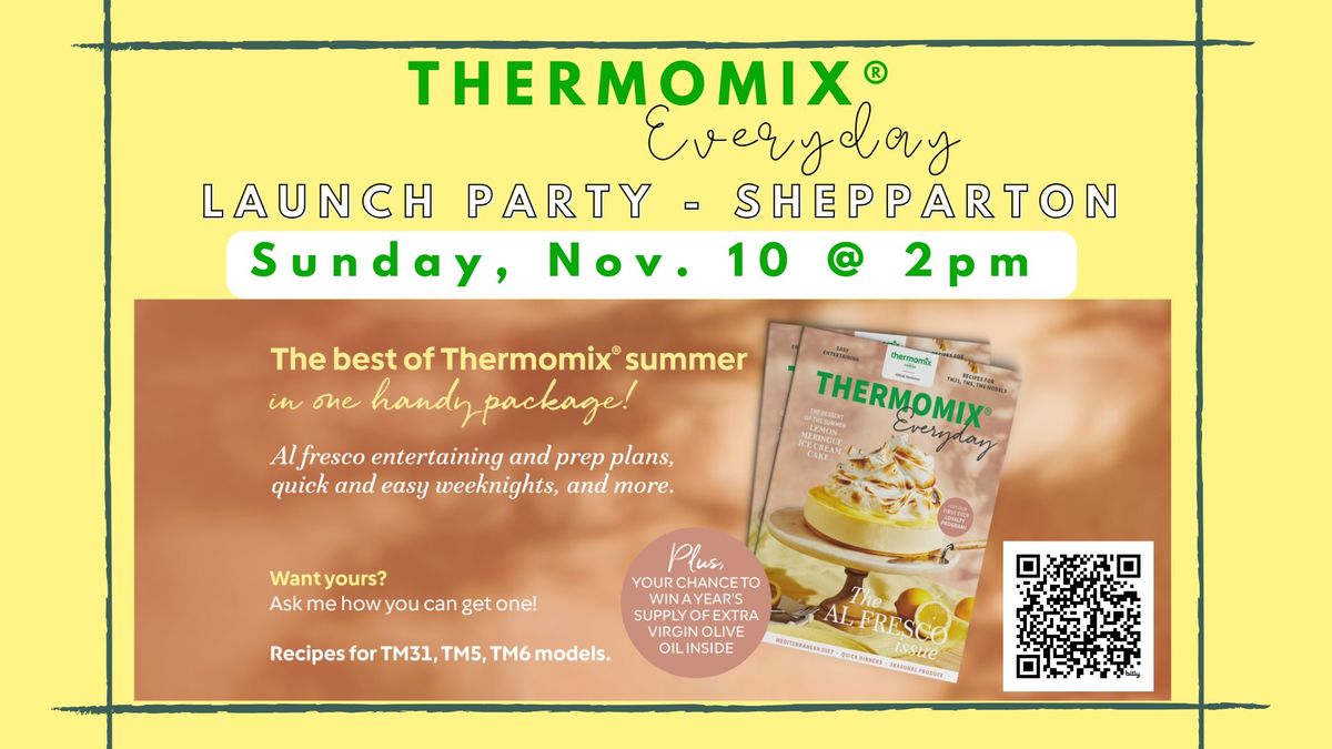 Thermomix\u00ae Everyday 3rd Edition Magazine Launch SHEPPARTON