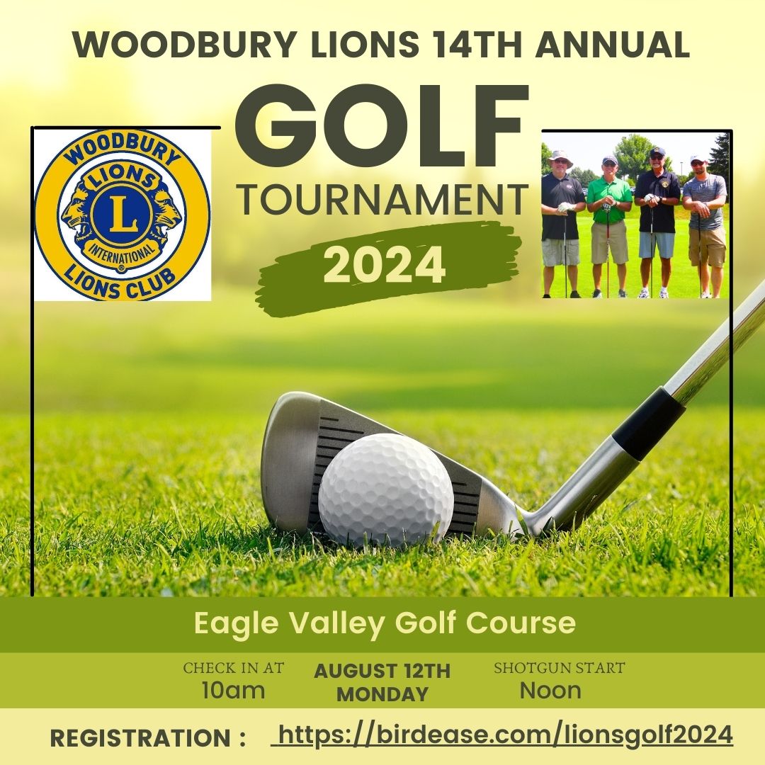 14TH ANNUAL WOODBURY LIONS CLUB GOLF TOURNAMENT AND FUNDRAISER