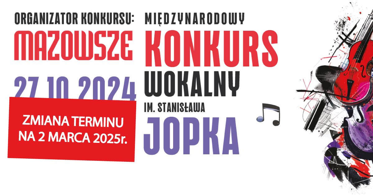 MI\u0118DZYNARODOWY KONKURS WOKALNY IM. STANIS\u0141AWA JOPKA