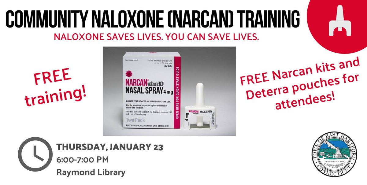 Community Naloxone (Narcan) Training at Raymond Library