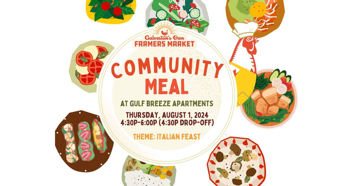 Real Food Project Community Meal at Gulf Breeze Apts - August