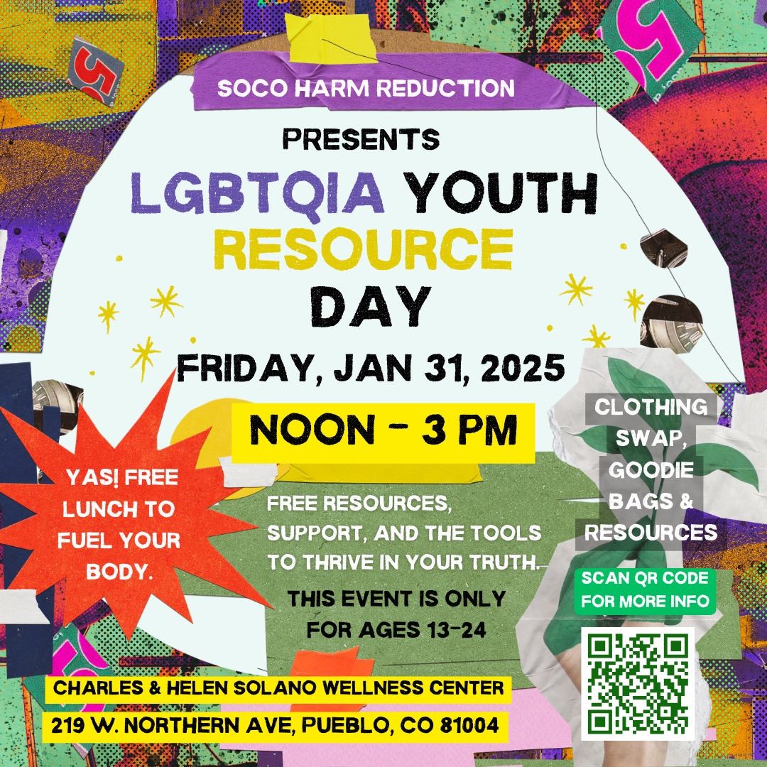 LGBTQIA YOUTH RESOURCE DROP IN 