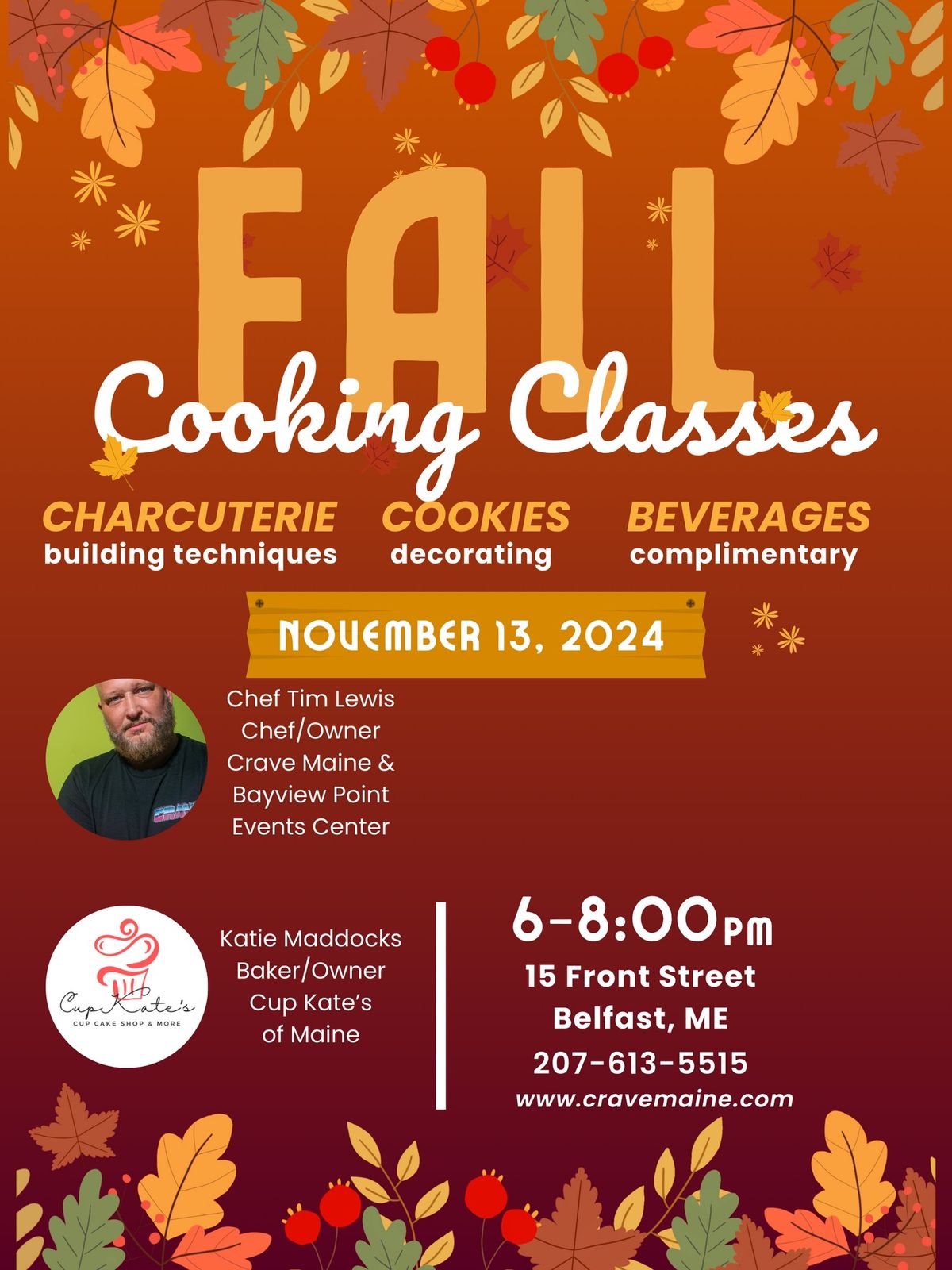 Fall Cooking Classes (Charcuterie and Holiday Cookies)