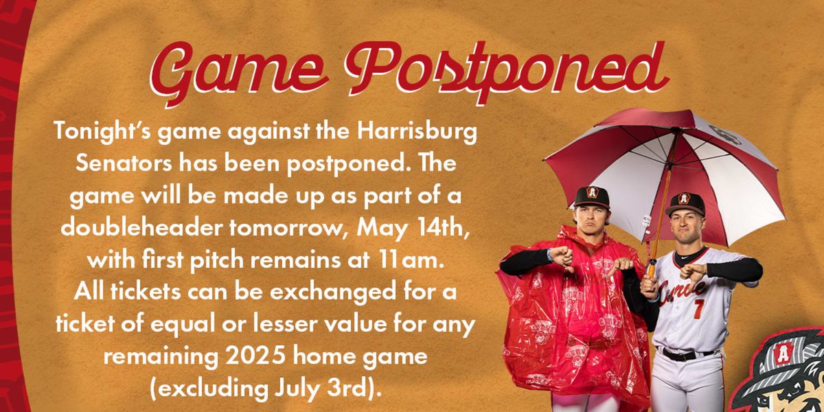 Harrisburg Senators at Akron RubberDucks at Canal Park