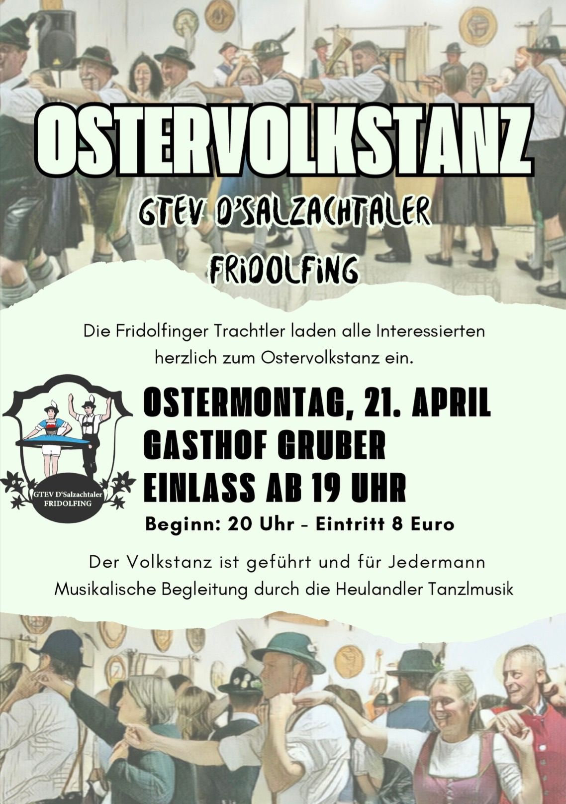 Ostervolkstanz beim Gasthof Gruber