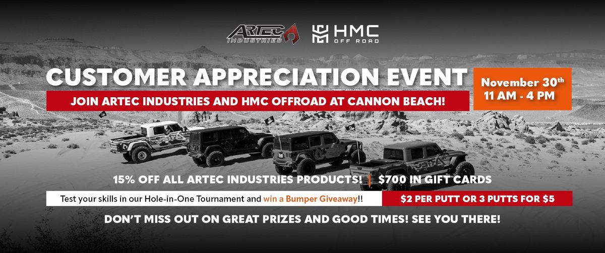 CUSTOMER APPRECIATION EVENT - ARTEC INDUSTRIES & HMC OFF ROAD