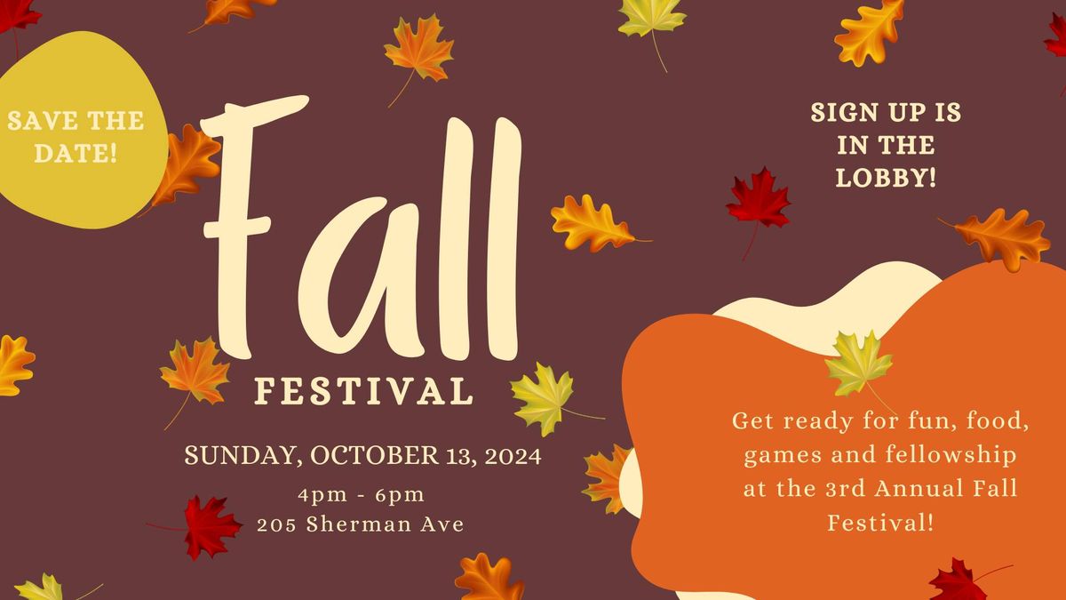 3rd Annual Fall Festival!