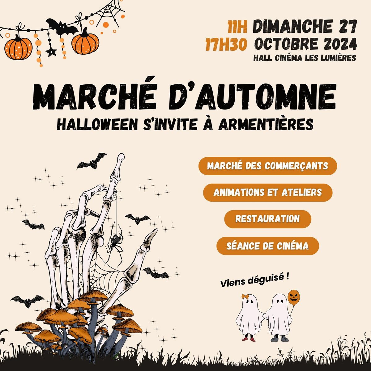 March\u00e9 d'automne : Halloween s'invite \u00e0 Armenti\u00e8res 