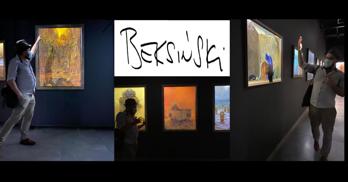 Beksi\u0144ski's paintings tour in Krak\u00f3w