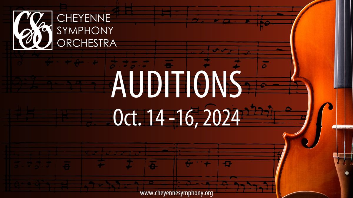 CSO Musician Auditions -Fall 2024