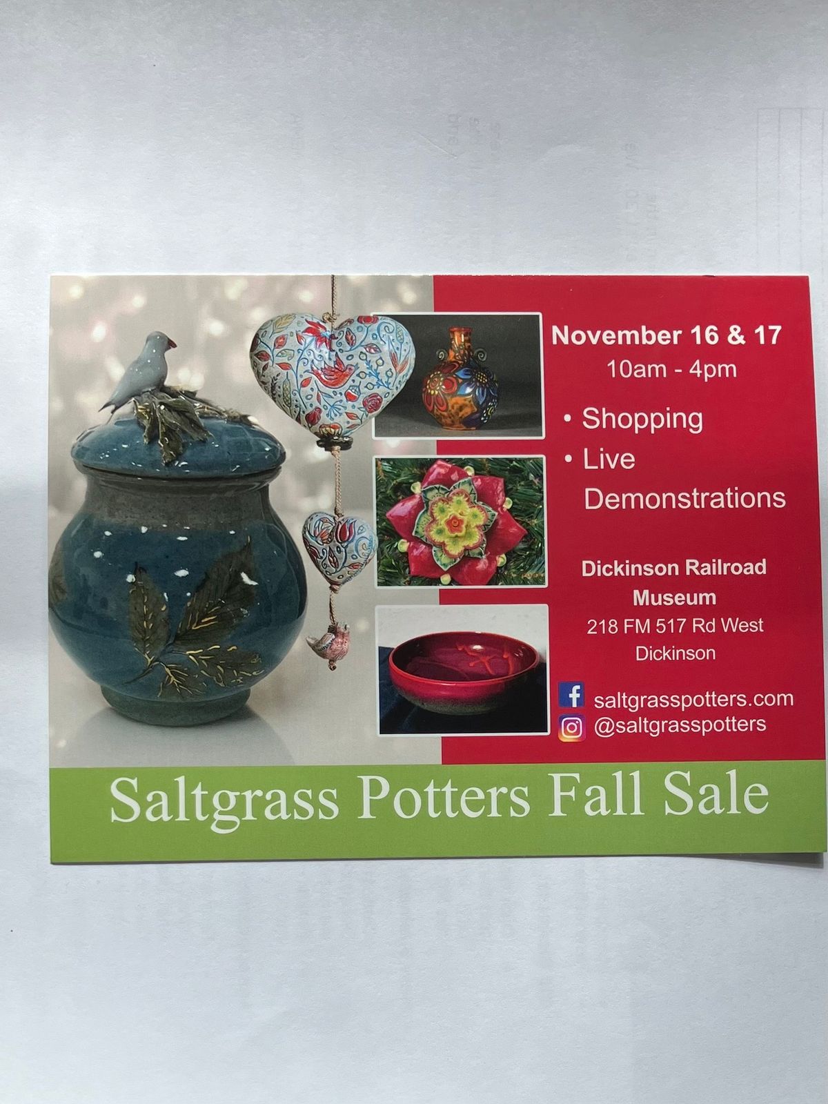 Saltgrass Pottery Show & Sale