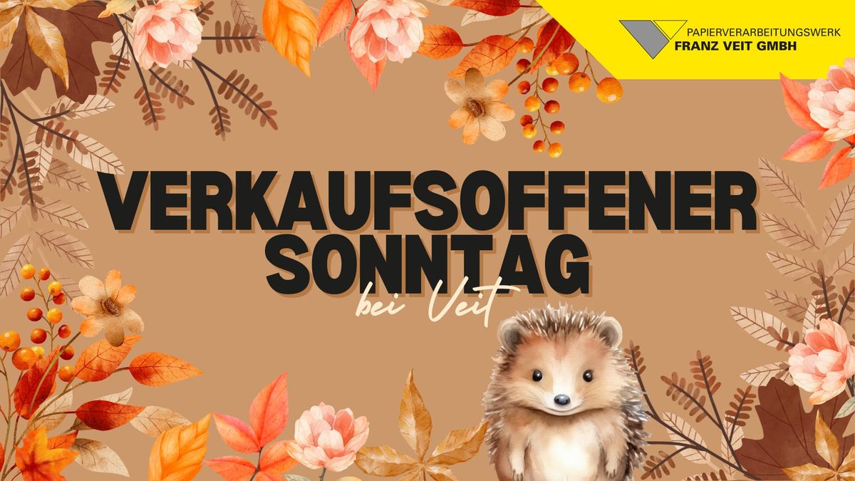 VERKAUFSOFFENER SONNTAG bei VEIT