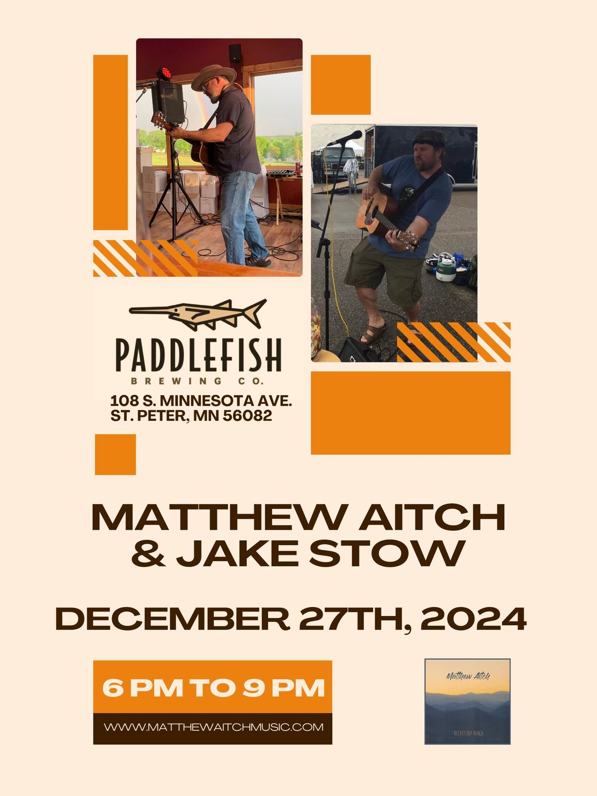 Live at Paddlefish Brewing Company w\/ Special Guest Jake Stow