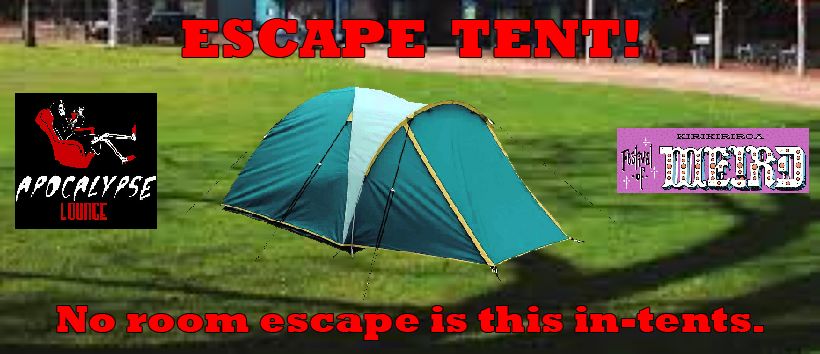 Escape Tent! 15 minutes. 2 people. 1 tense situation.