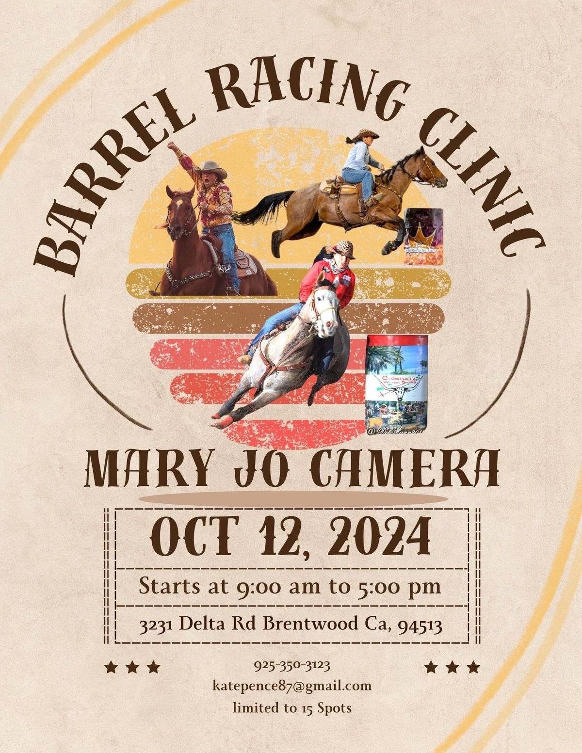 Barrel Racing clinic with Mary Jo Camera