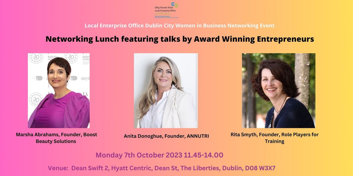 October 2024 Networking Lunch featuring Talks by 3 Award Winners 