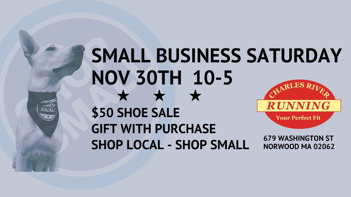 SHOP SMALL Saturday at Charles River Running