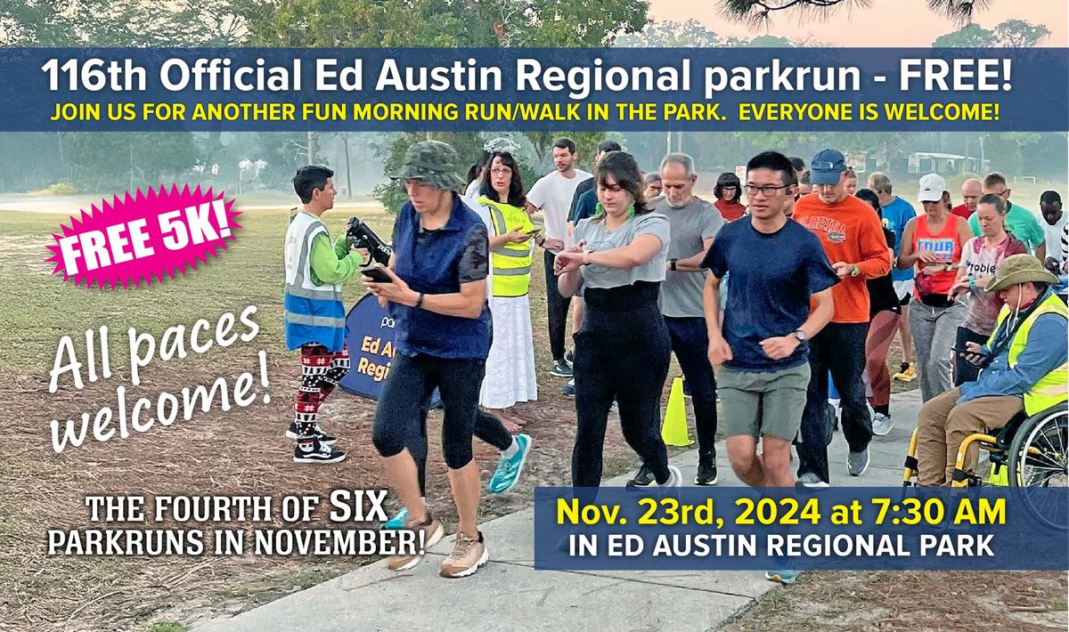 116th Official Ed Austin Regional parkrun (Jacksonville, FL)