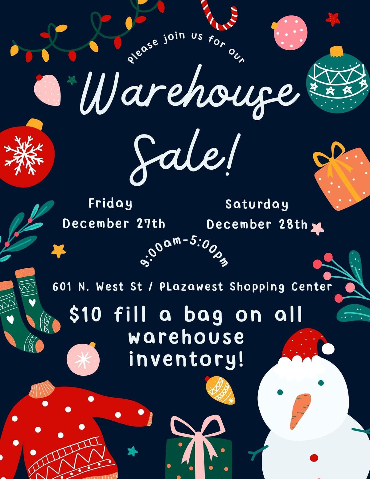 Warehouse Book Sale