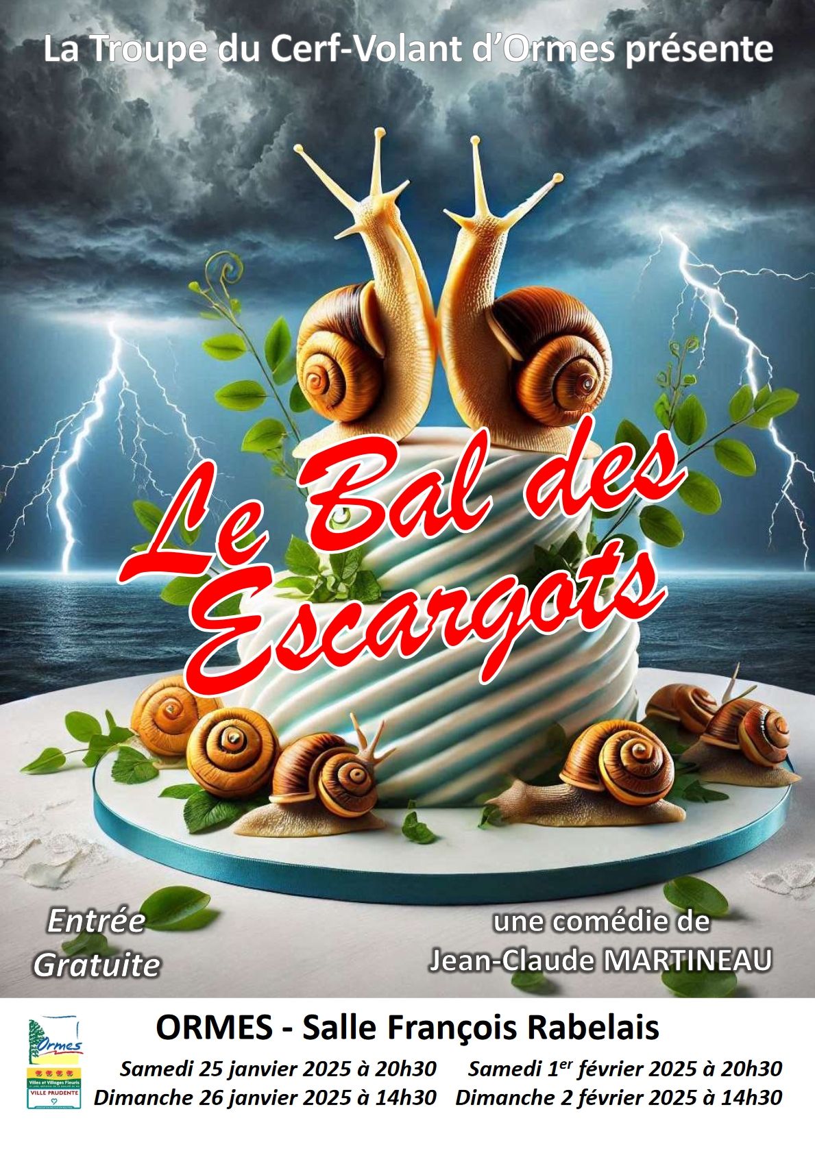 Th\u00e9\u00e2tre : Le Bal des Escargots dans le cadre du Festival VAUDEVILLAGE