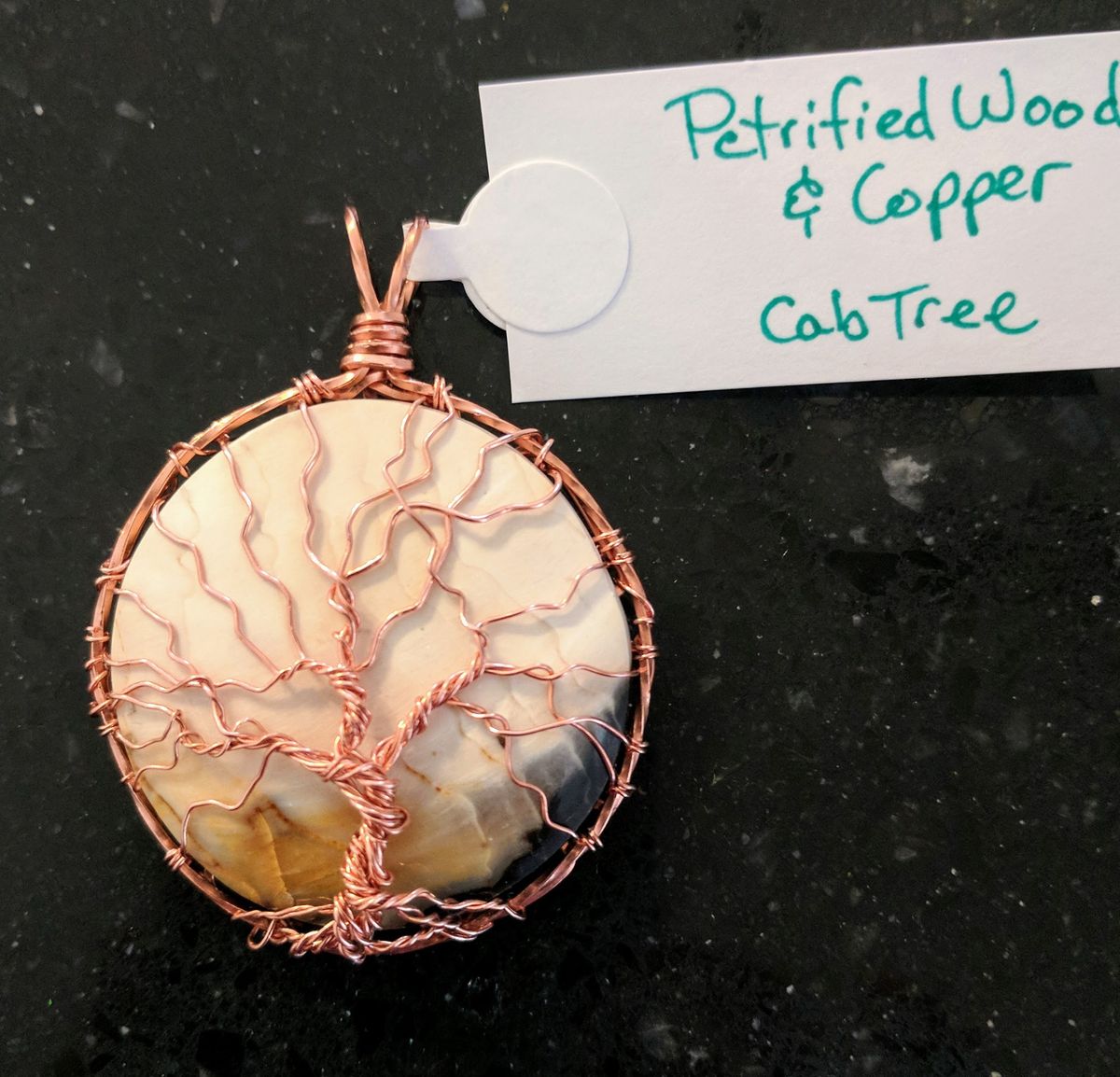 Cab Tree Pendant Wire wrapping class 