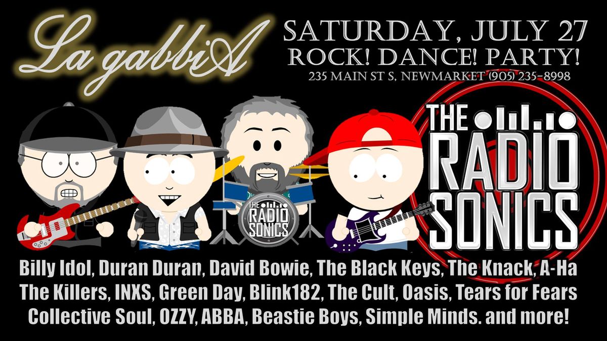 Newmarket: La Gabbia Restaurant & The RadioSonics (Rock! Dance! Party!)