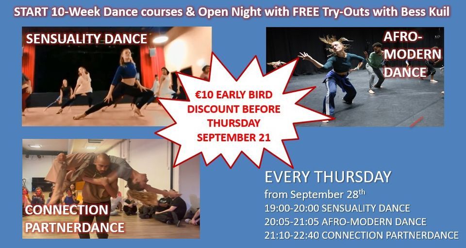 START Courses: Sensuality \/ Afro-Modern \/ Connection Partnerdance (try-out possible)