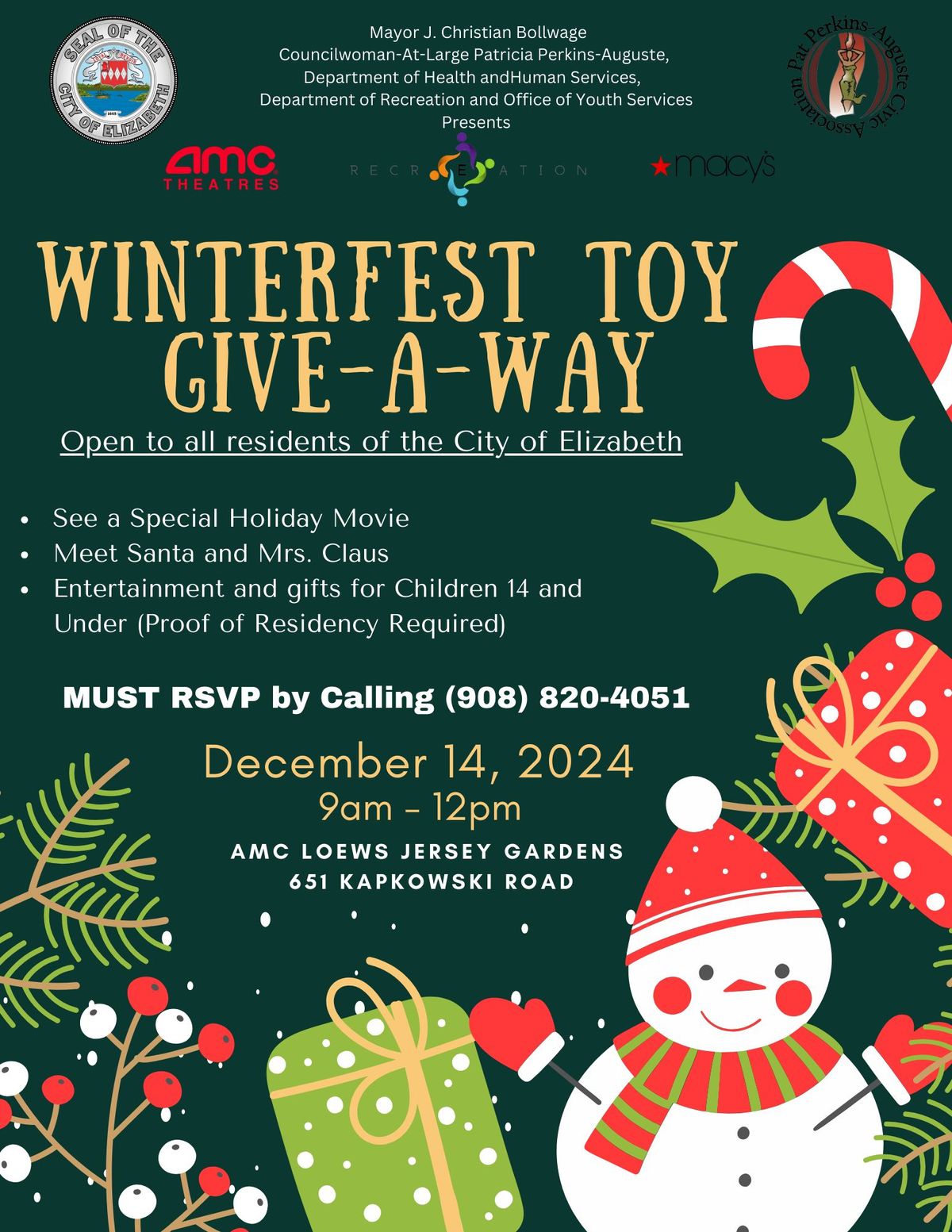 Citywide Winterfest Toy Give-A-Way