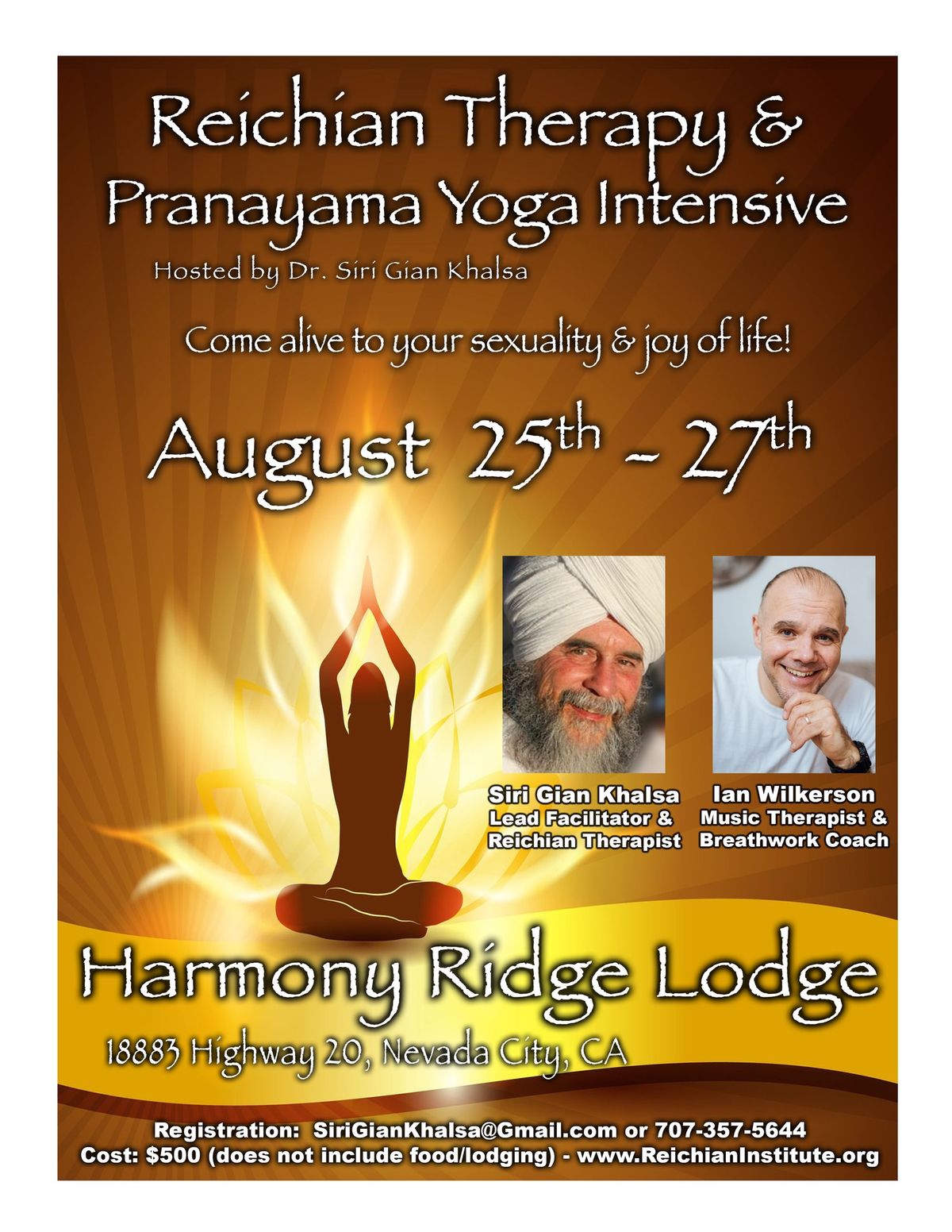 Reichian Therapy & Pranayama Yoga Intensive