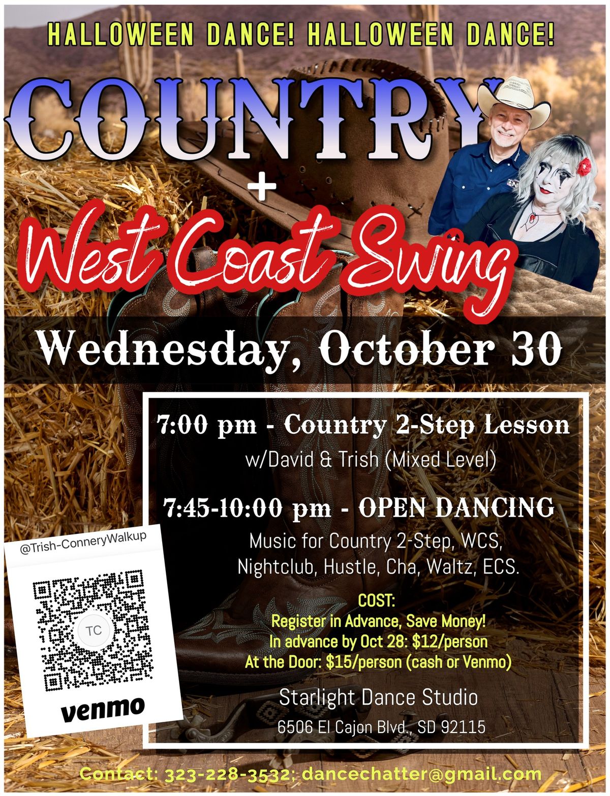 5th Wednesday Country & WCS Halloween Dance!