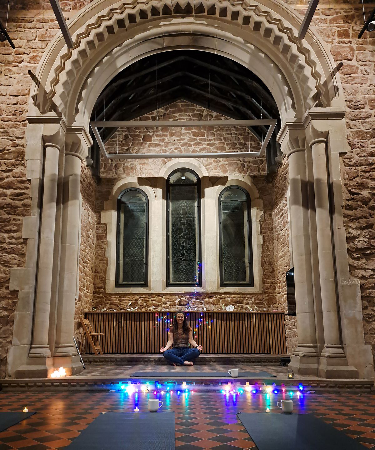 Christmas yoga, Anglican Chapel