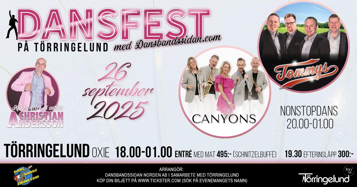 Dansfest p\u00e5 T\u00f6rringelund med Dansbandssidan.com