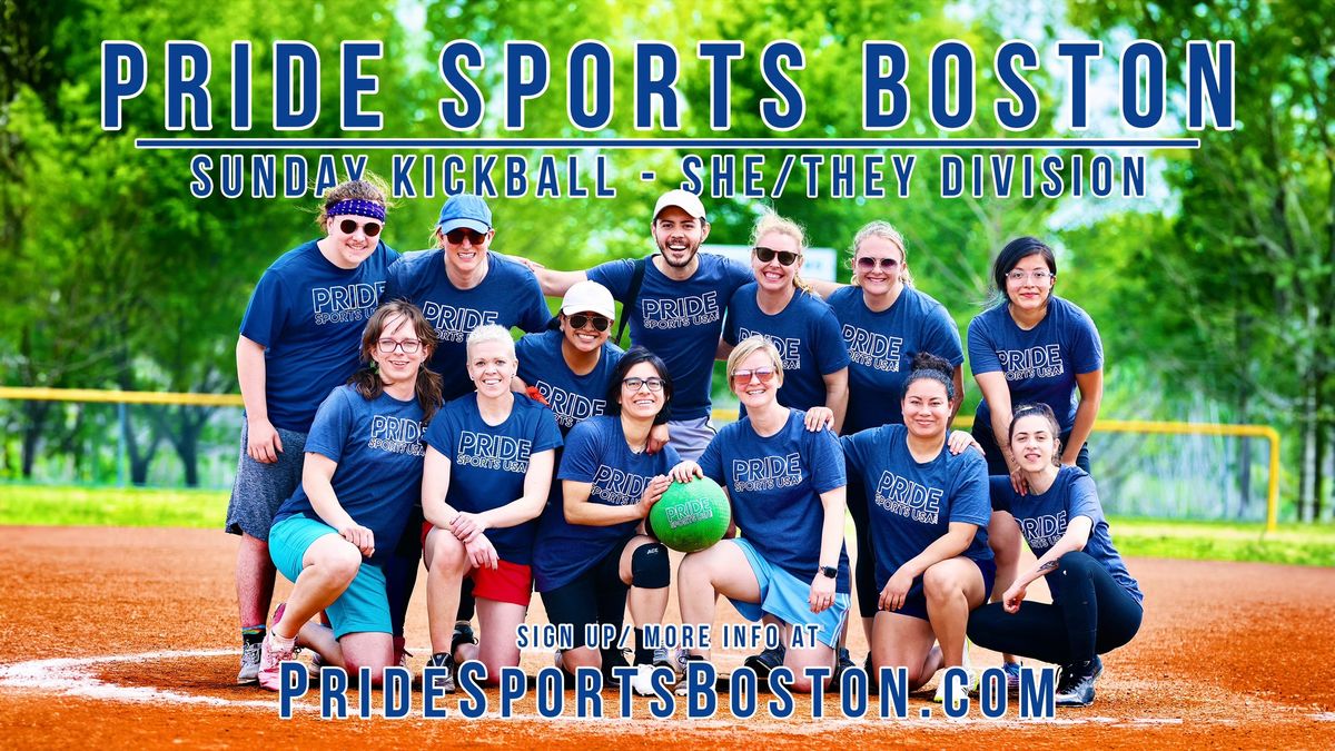 Pride Sports Boston - She\/They Kickball (Sundays)