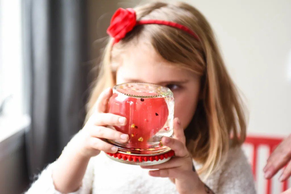 Make your own Heart Snow Globe