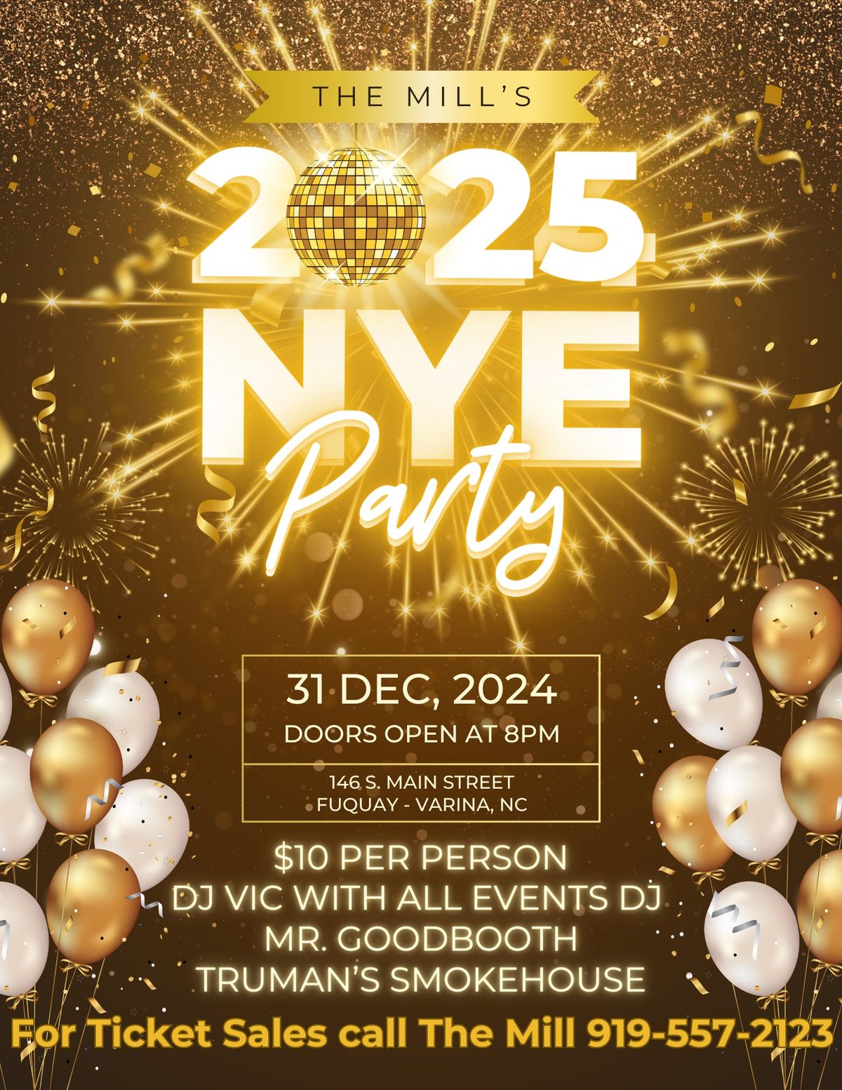 The Mill\u2019s 2025 NYE Party