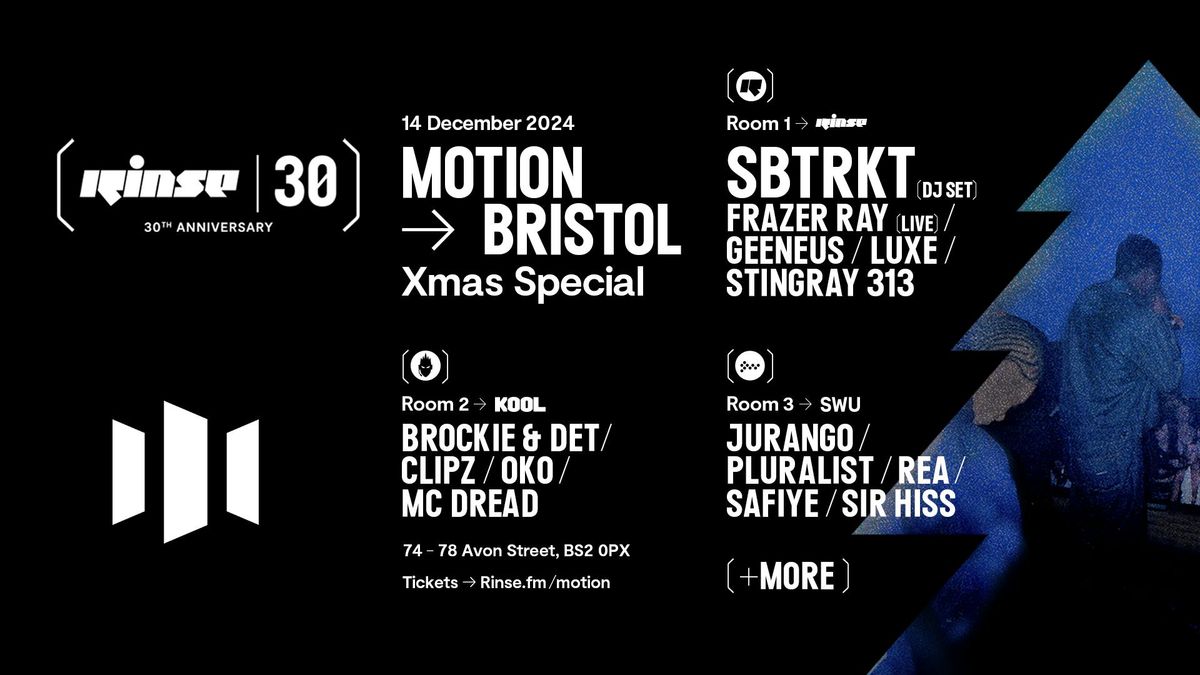 In:Motion x  Rinse FM: SBTRKT, Frazer Ray ++