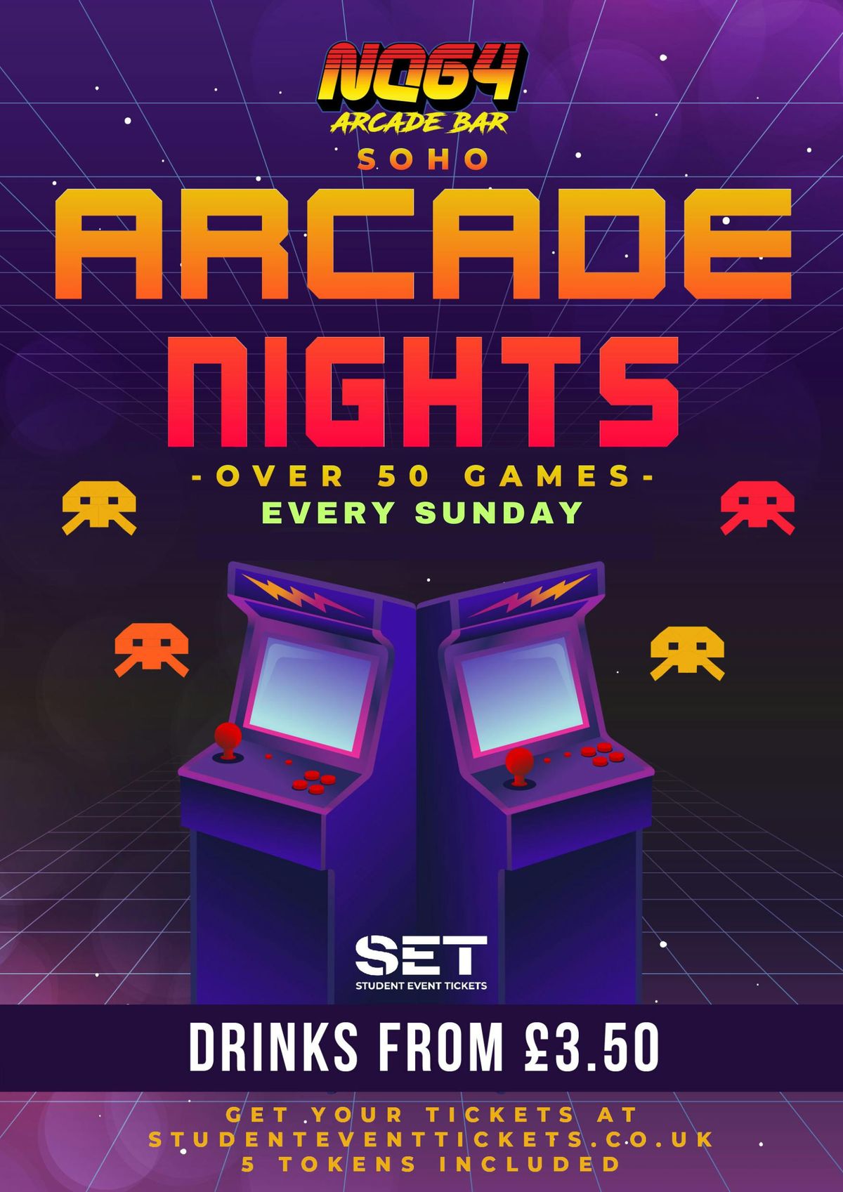 ARCADE NIGHTS AT NQ64 SOHO - SUNDAY 23RD MARCH