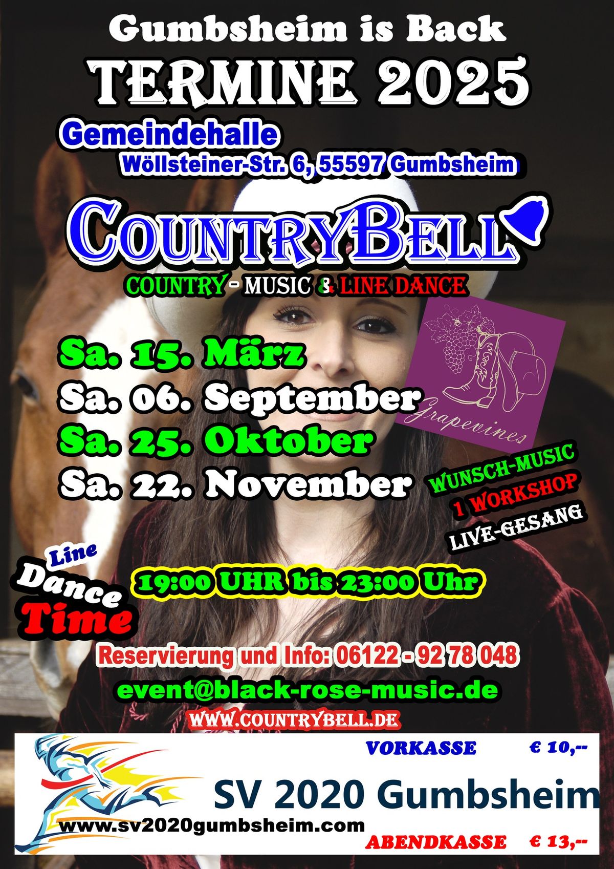 25.10.2025 Country-Music & Line Dance 55597 Gumbsheim