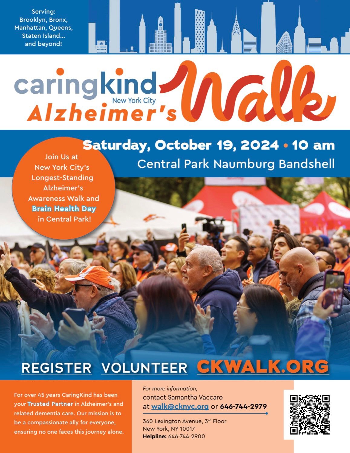 CaringKind New York City Alzheimer's Walk 