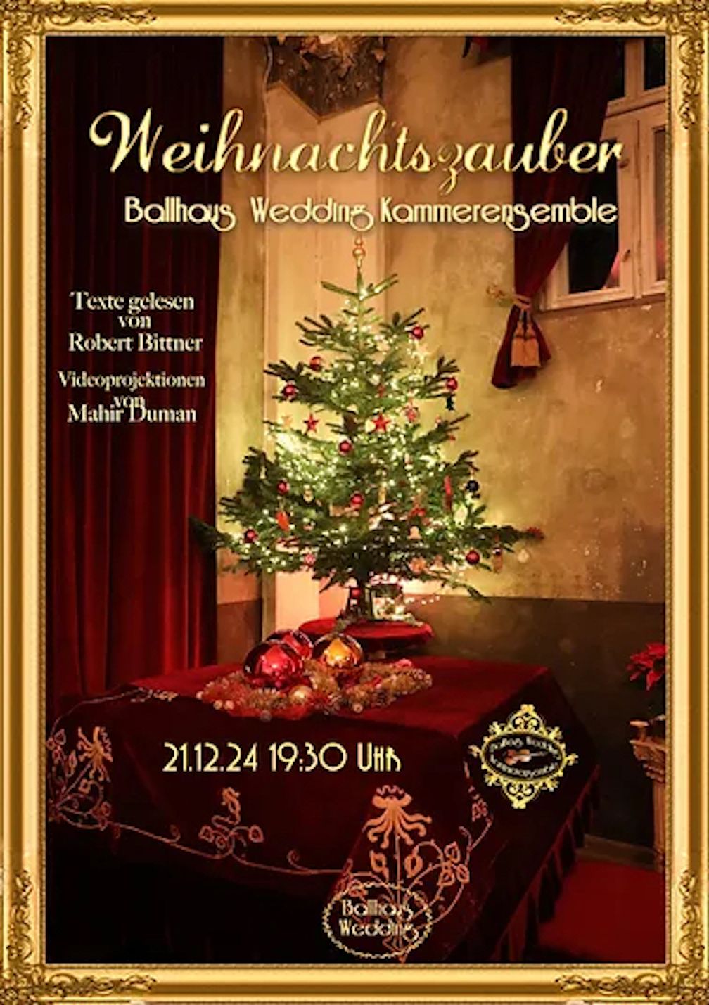 klassisches Weihnachtskonzert des Ballhaus Wedding Kammerensemble