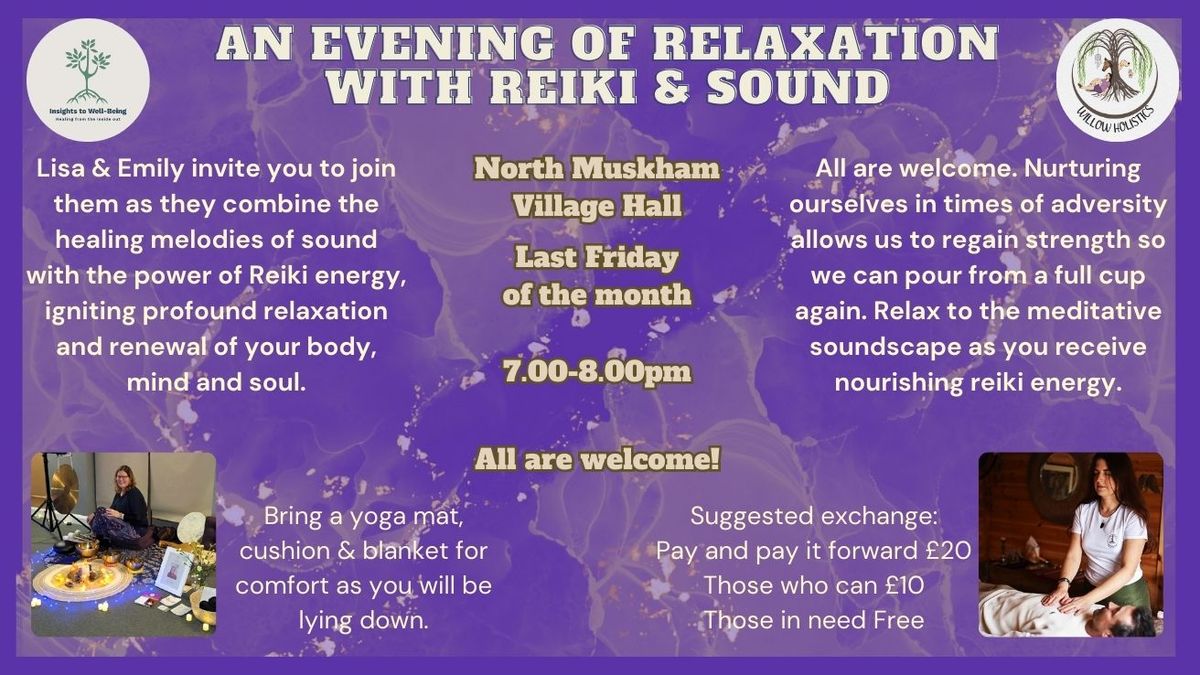 \ud83c\udf1f A monthly evening of Reiki & Sound - A Night of Healing and Renewal \ud83c\udf1f