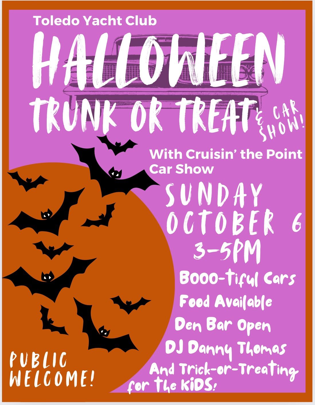 Halloween Trunk or Treat at Cruisin\u2019 the Point Car Show