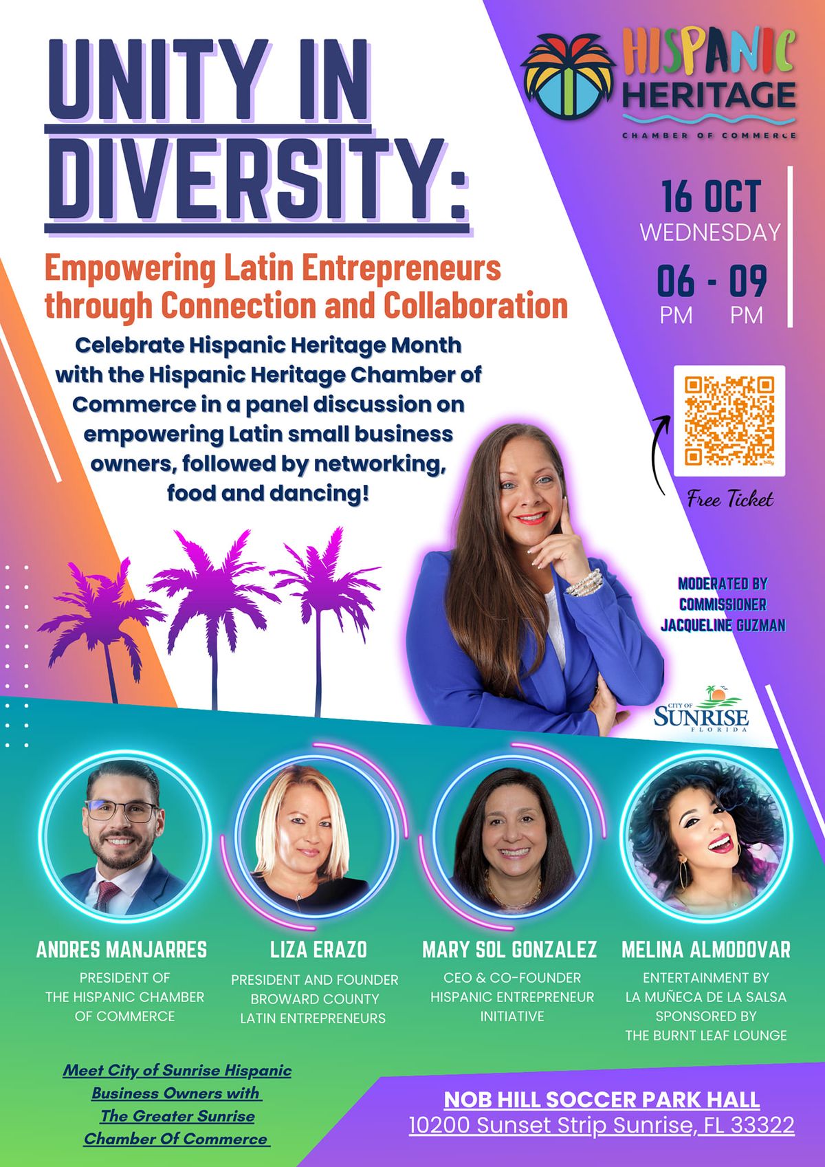 Unity In Diversity: Hispanic Entrepreneurs Panel Discussion & Celebration 