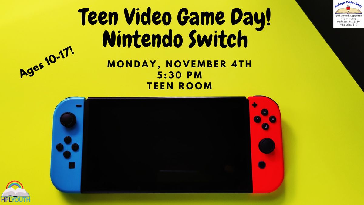 Teen Game Night: Nintendo Switch