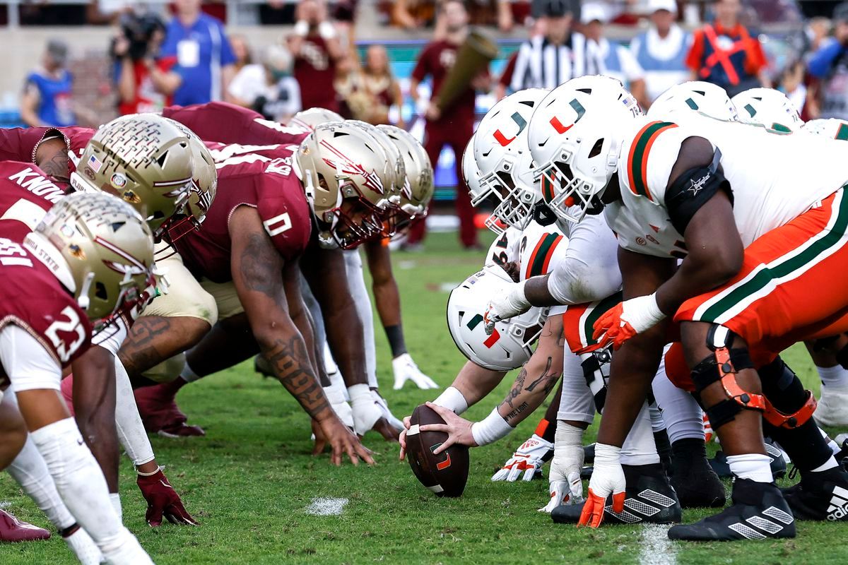 Florida State Seminoles at #6 Miami Hurricanes Football