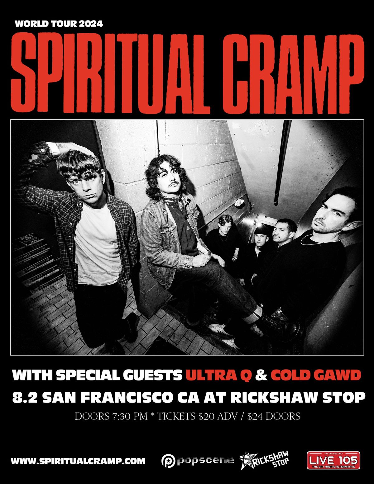 SPIRITUAL CRAMP w\/ ULTRA Q + Cold Gawd at Rickshaw Stop \/ Popscene