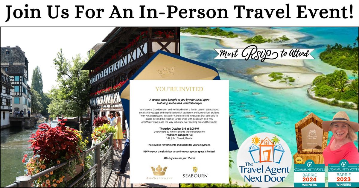 Exciting Travel Event in Barrie! RSVP to Attend!