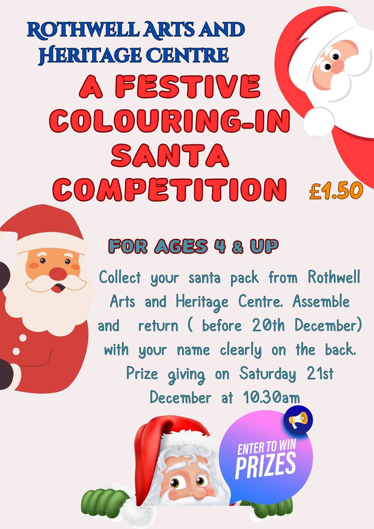 Santa Colouring Competition Judging 