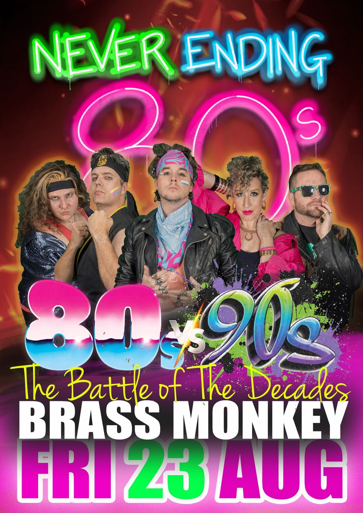 Never Ending 80s v 90s Party -  Brass Monkey Cronulla 
