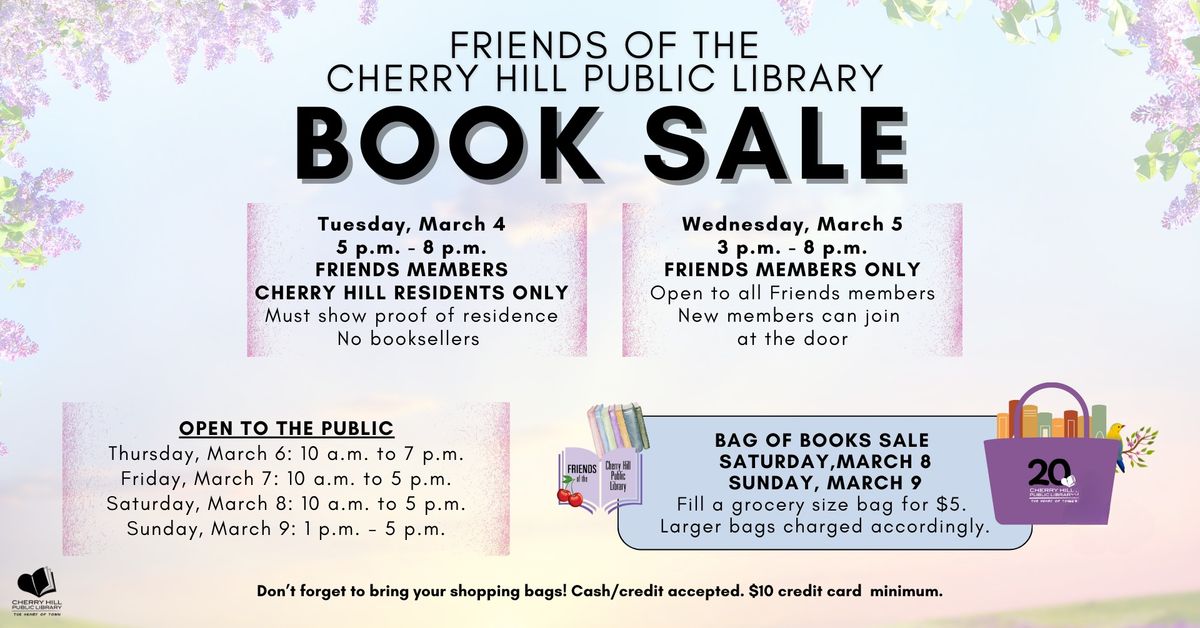 Friends of the Library BOOK SALE - Open to the Public